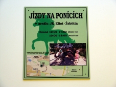Tabulka poníci - na odolném sendvičovém plastu Dibond
