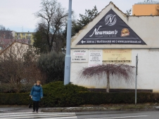 Trojúhelníková plachta s grafikou Newman´s