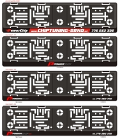 Podložky pod SPZ - Chiptuning