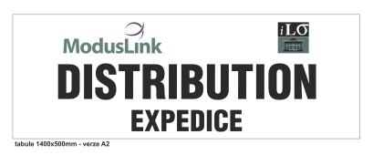 Tabule Moduslink - expedice 140x50cm-verze A2